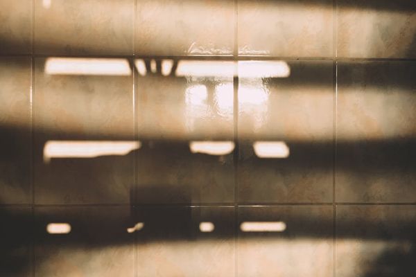 Abstract glowing lines in a calm dark environment